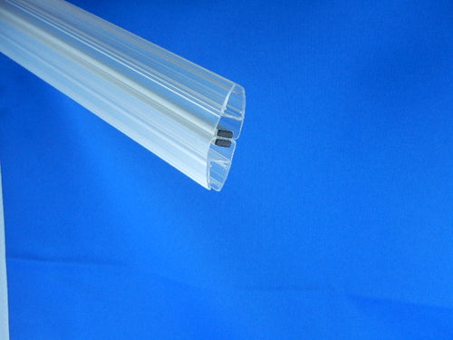 Sealis Magnetdichtung 180° für 4-5 mm Glasdicke (Set 2x2m) - Transparent