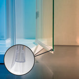2x Sealis Ersatzdichtung - Dichtkeder für 5mm/ 6mm/ 7mm/ 8mm Glasdicke Wasserabweiser Duschdichtung Schwallschutz Duschkabine (Bundle)