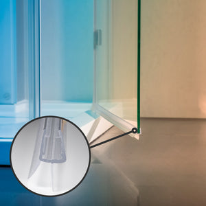 2x Sealis Ersatzdichtung - Dichtkeder für 5mm/ 6mm/ 7mm/ 8mm Glasdicke Wasserabweiser Duschdichtung Schwallschutz Duschkabine (Bundle)