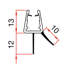 Laden Sie das Bild in den Galerie-Viewer, Bundle: 2x Sealis Duschdichtung transparent 100cm für 5-8mm Glasdicke + Glasveredelung mit einem hochwertigen Mikrofasertuch