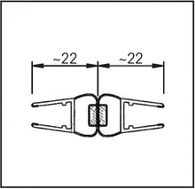 Laden Sie das Bild in den Galerie-Viewer, Sealis Magnetdichtung 180° für 6-8mm Glasdicke (Set 2x2m) - Transparent