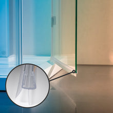 Laden Sie das Bild in den Galerie-Viewer, Bundle: 2x Sealis Duschdichtung transparent 100cm für 5-8mm Glasdicke + Glasveredelung mit einem hochwertigen Mikrofasertuch
